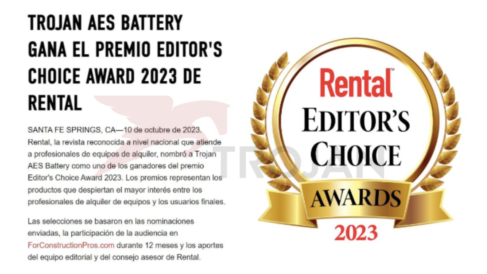 PREMIO A TROJAN AES