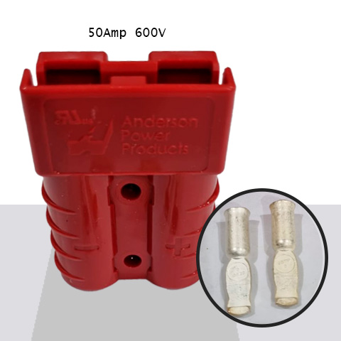 CONECTOR APP ROJO 50 AMP 600 V